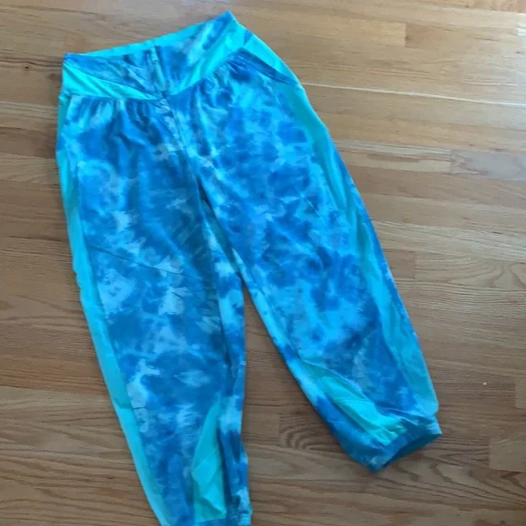 Free People Joggers Endless Sunshine Turquoise NWOT Large - Picture 4 of 12